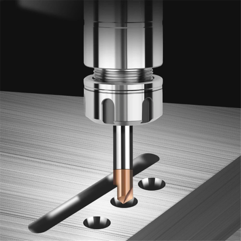 1PCS Chamfer Milling Cutter Carbide Corner Countersink Chamfering Mill Deburring Edges V Grove Router 60 90 120 Degree 3 Flutes