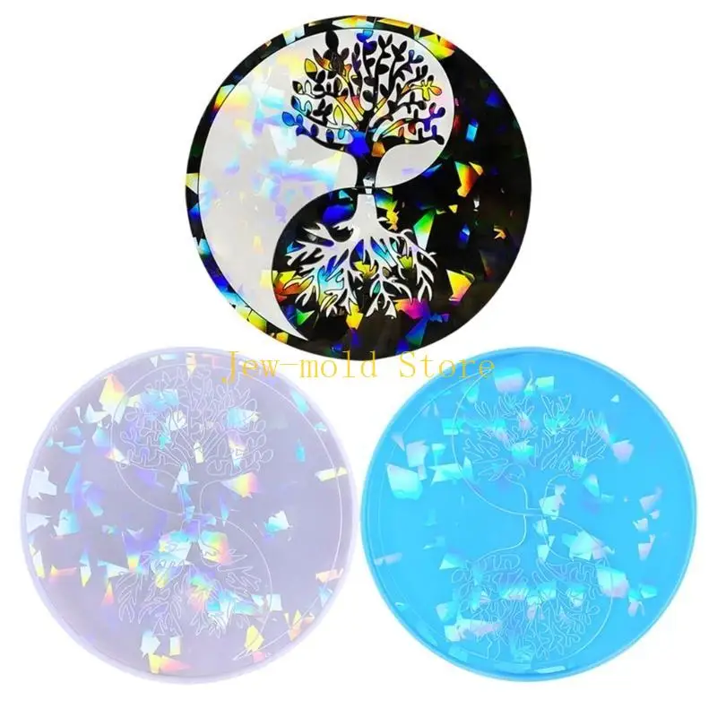 C71B البلوري شجرة المجسم الكريستال من الحياة الحرف الحرف السيليكونة مناسبة لاتبوكسي ديي الحرف المجوهرات صنع ديكور المنزل