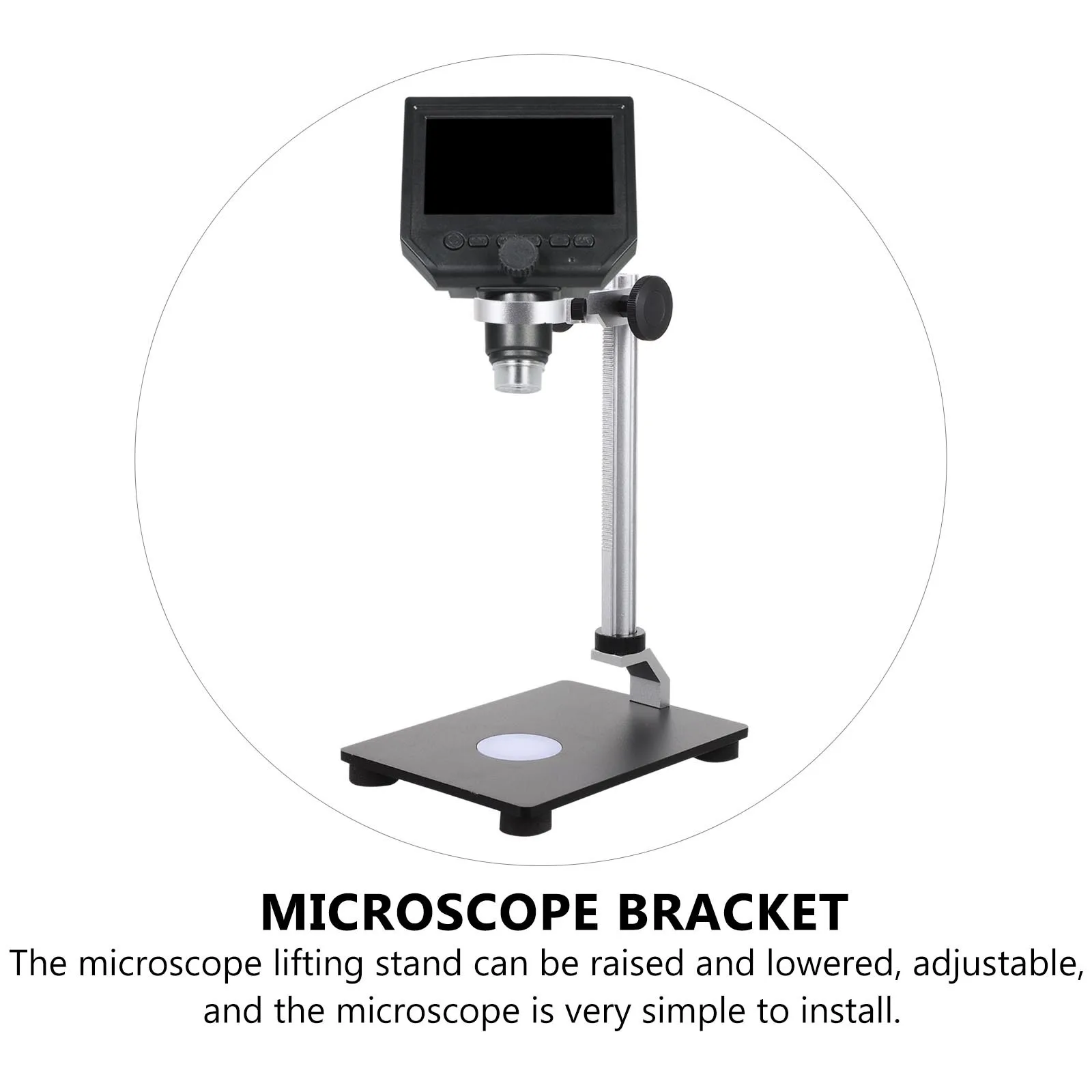 

1Pcs Microscope Stand Adjustable Bracket Precision Base Support Industrial Camera Accessory Microscope Bracket