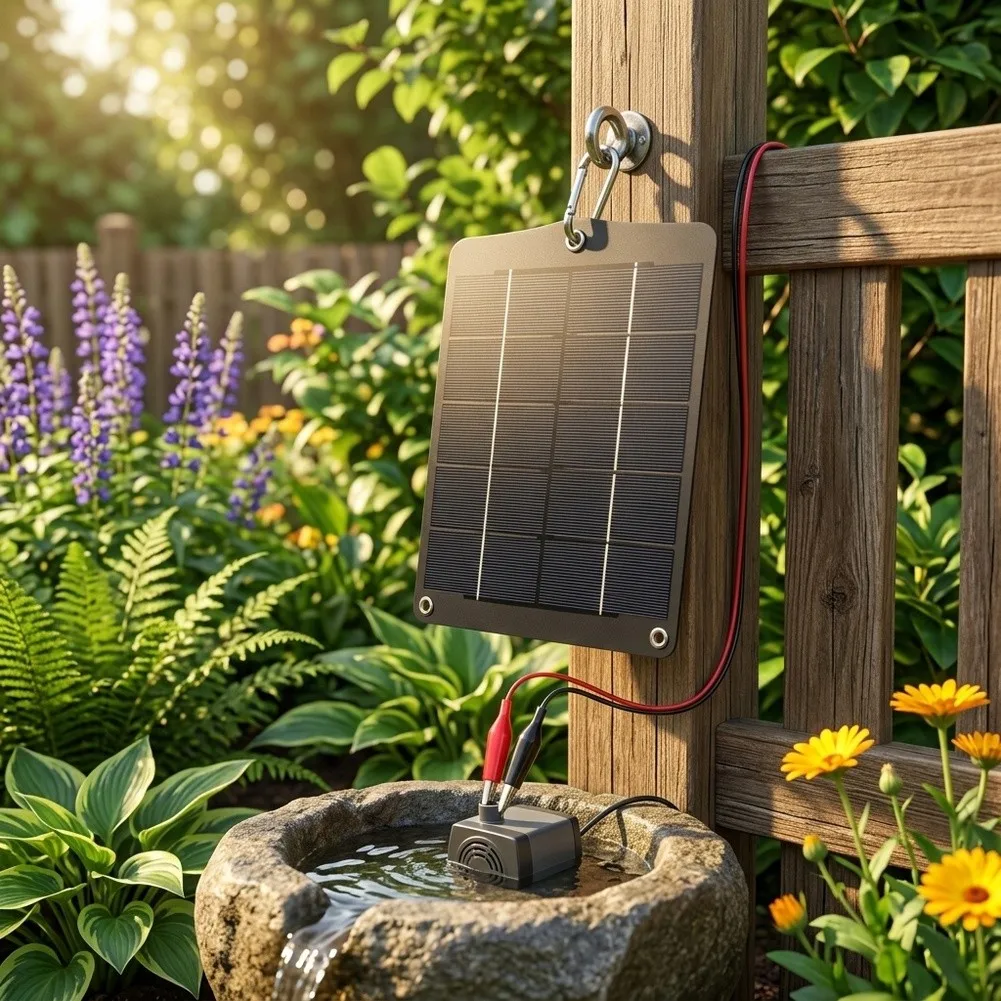 6W 5V for Solar Panel Charger Supporting For Outdoor Lighting Systems Solar Water Pumps and Small Electronic Devices up to 5V