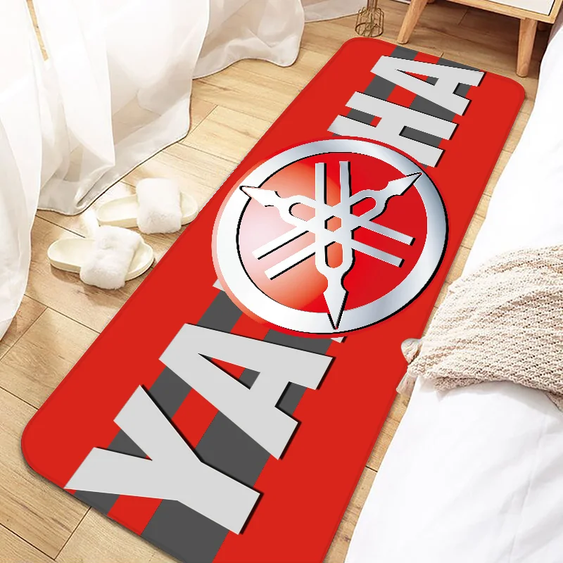 Alfombrilla antideslizante para puerta de motocicleta deportiva, alfombra lavable para cocina, sala de estar, pasillo, baño, matsy-yamaha