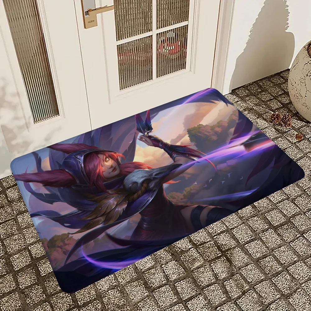 Xayah Rakan LOL League of Legends Floor Mat Door Mat Nordic Style Home Doormat Bathroom-Toilet Mats Bedroom Hotel Decor Mat