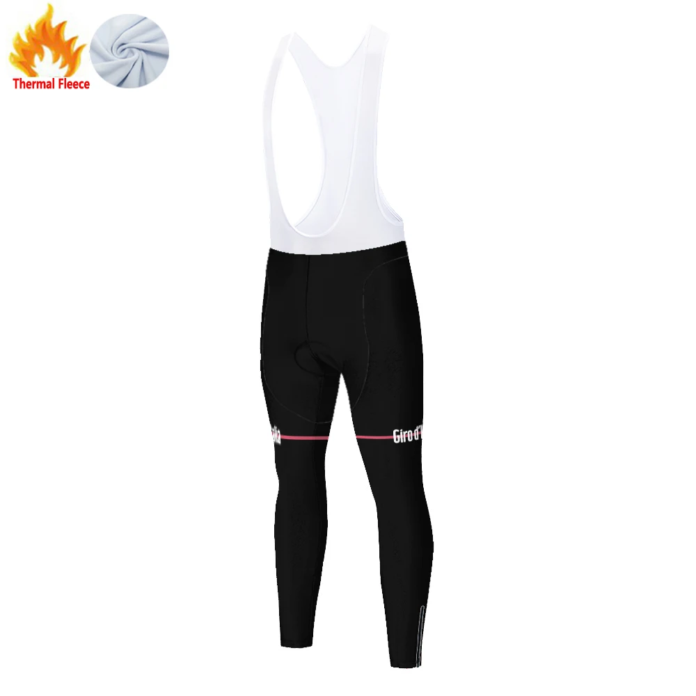 Inverno velo térmico tour de italia giro d'Italia calças de ciclismo men hinлошта elemж sengе calças de bicicleta pantalon mtb suspensórios ciclismo