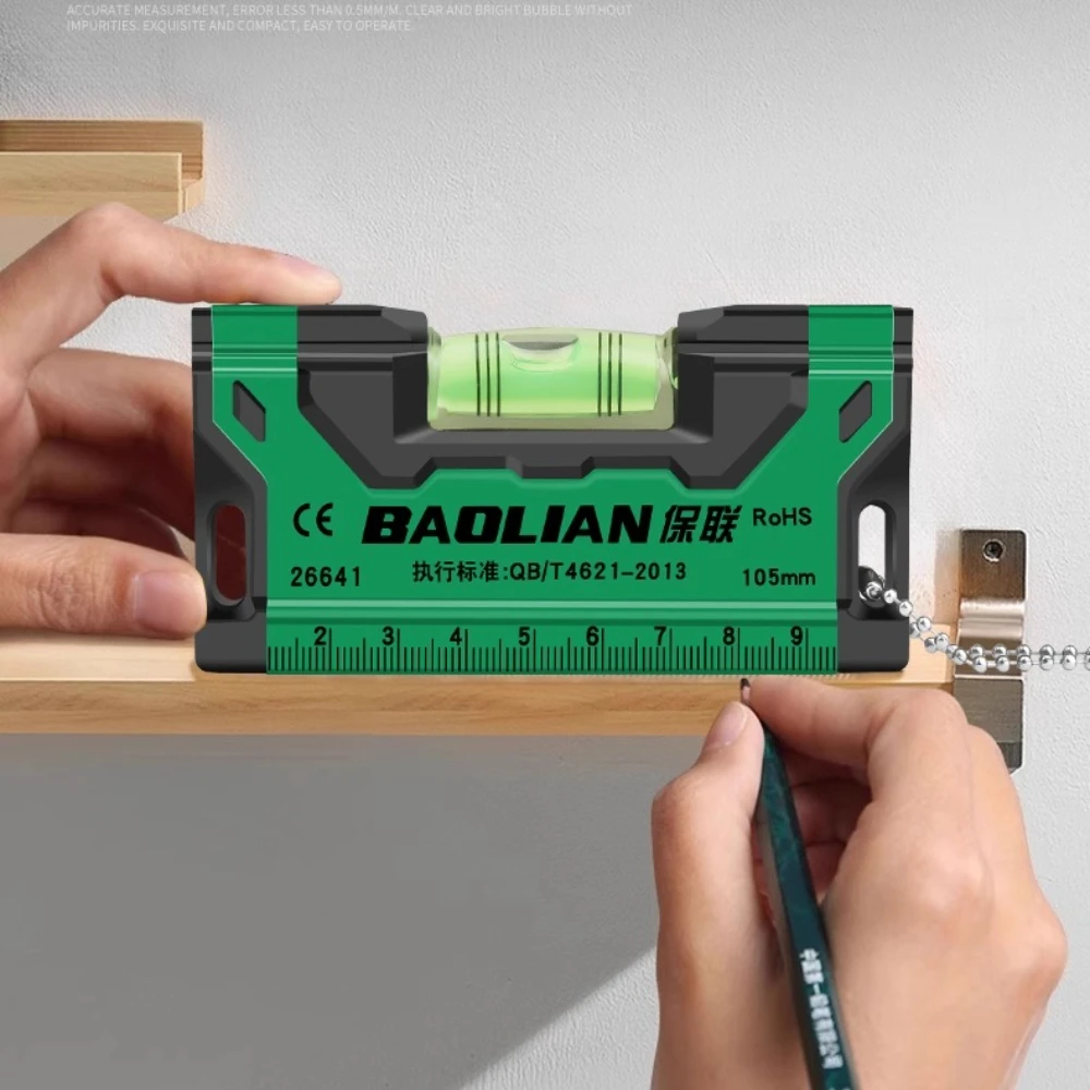 

Бытовой 45 ° Магнитные наклонные весы, высокоточный пузырьковый измеритель уровня, маленькие и портативные вертикальные измерительные инструменты со шнурком