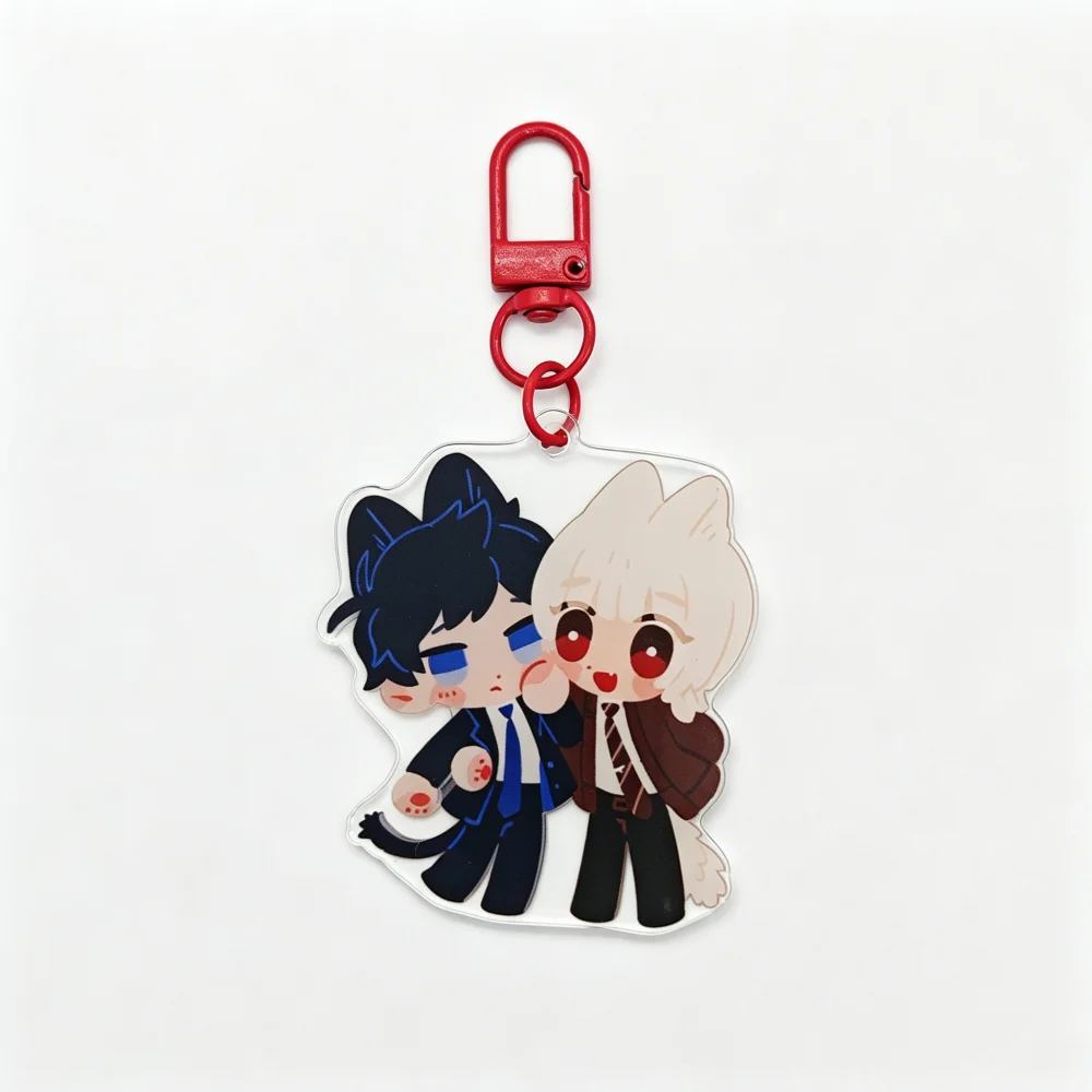 Game Saihate Station Haru Akinashi Shion Tatsunami Cosplay Standing Plate Acrylic Keychain Bag Pendant Decoration Accessories