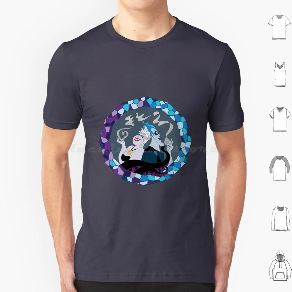 Ursula & Hades Villainous Love camiseta hombres mujeres niños 6xl Ursula sirenita Hades Hércules villano púrpura llama azul fuego
