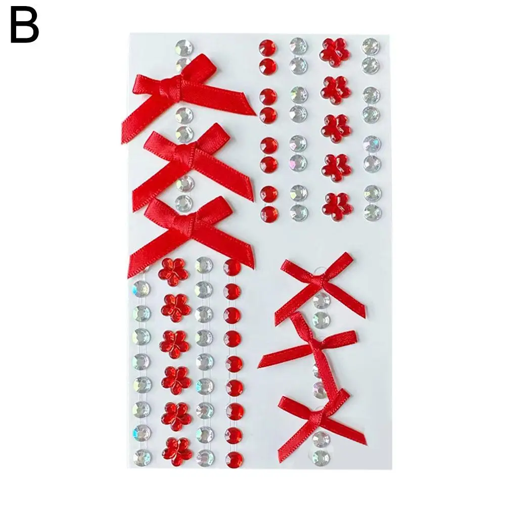 أزياء الفراشة ملصقات الوجه اللؤلؤ المؤقتة لصاقات وشم للماء بريق عينيه الجسم لمهرجان ماكياج O2T6