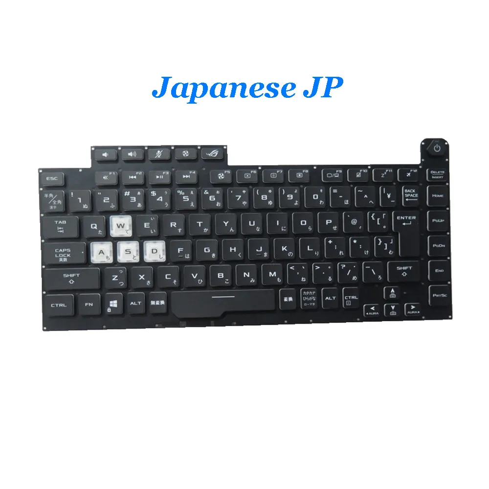 

Laptop Keyboard For ASUS ROG Strix SCAR III G531GW G531GV G531GU Black Without Frame With Backlight US\JP