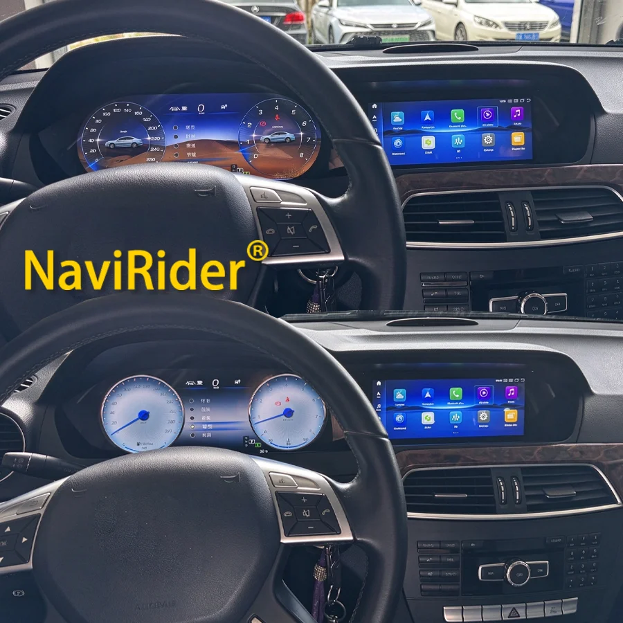 S For Mercedes Benz C Class W204 S204 NTG4.5 Upgraded Carplay Android Auto Touch Screen Car Play BT Multimedia Video Head Unit