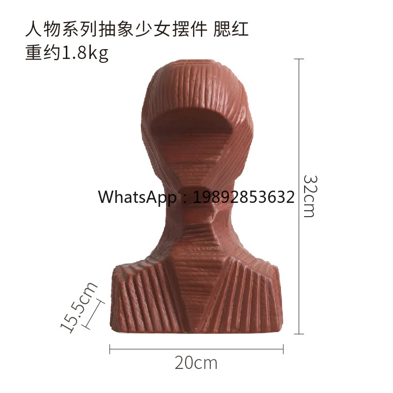 YFY سلسلة شخصيات مجردة فتاة تمثال ضوء فاخر إبداعي المنزل فندق نموذج غرفة المعيشة #6