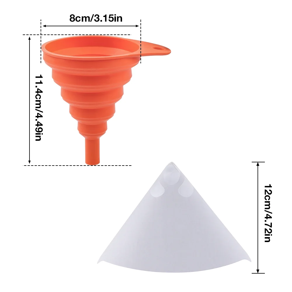 50/100/200 Pieces Of Disposable Paint Paper Funnels, Home Filter Paper Cones, Suitable For Car Paint Filter Paper Funnels Tools