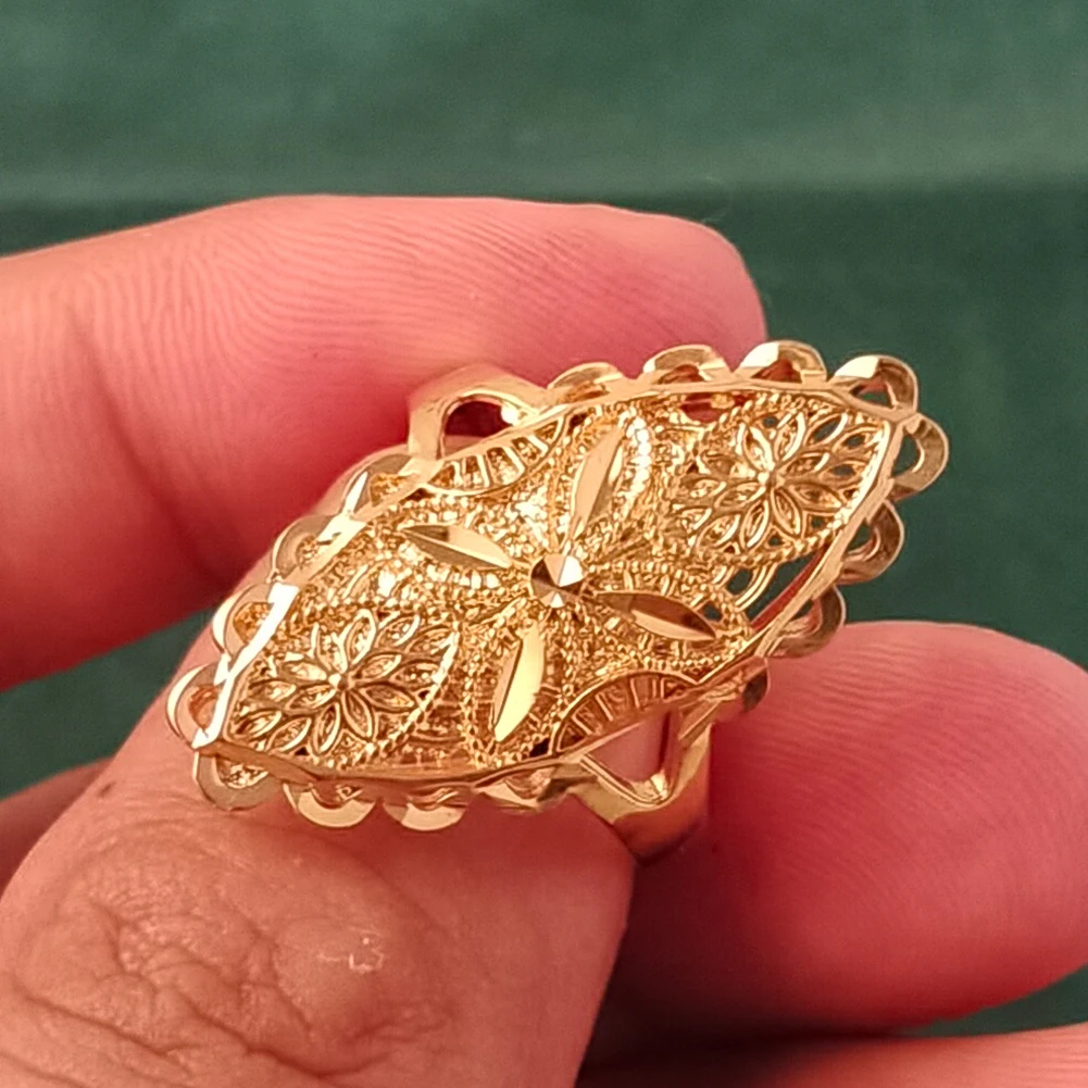 Африканское золотое кольцо для свадьбы