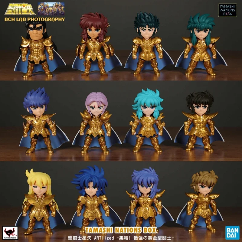 

Authentic Bandai Gold Saint Seiya Holy Clothes Leo Gemini Sagittarius Blind Box Figure Car Model Ornaments Blind Box Boy Gifts