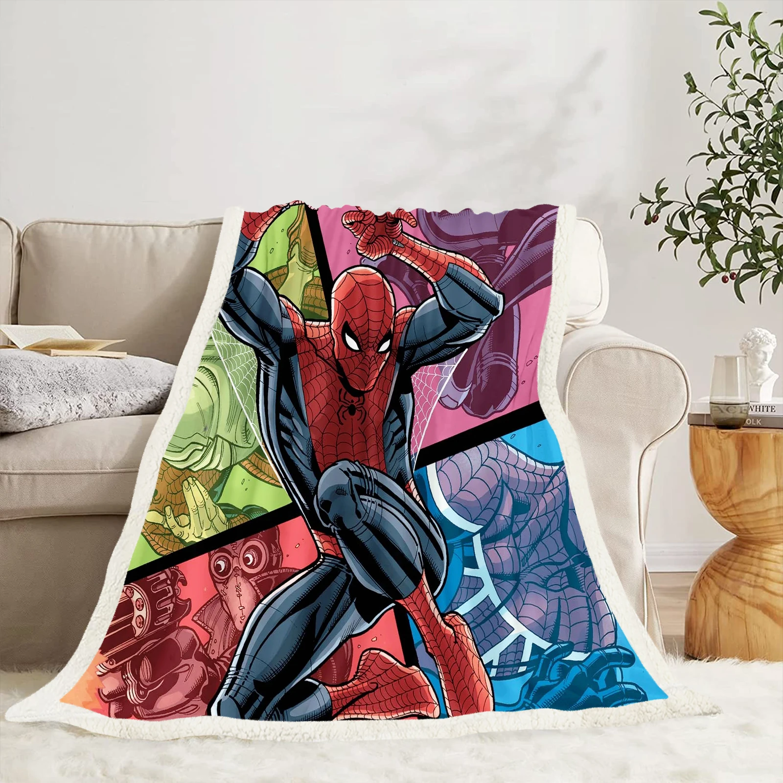 Avengers: Spider Man Home Decor Plush Baby Blanket Blankets For Winter And Throws Custom Bed Luxury Microfiber Fabric