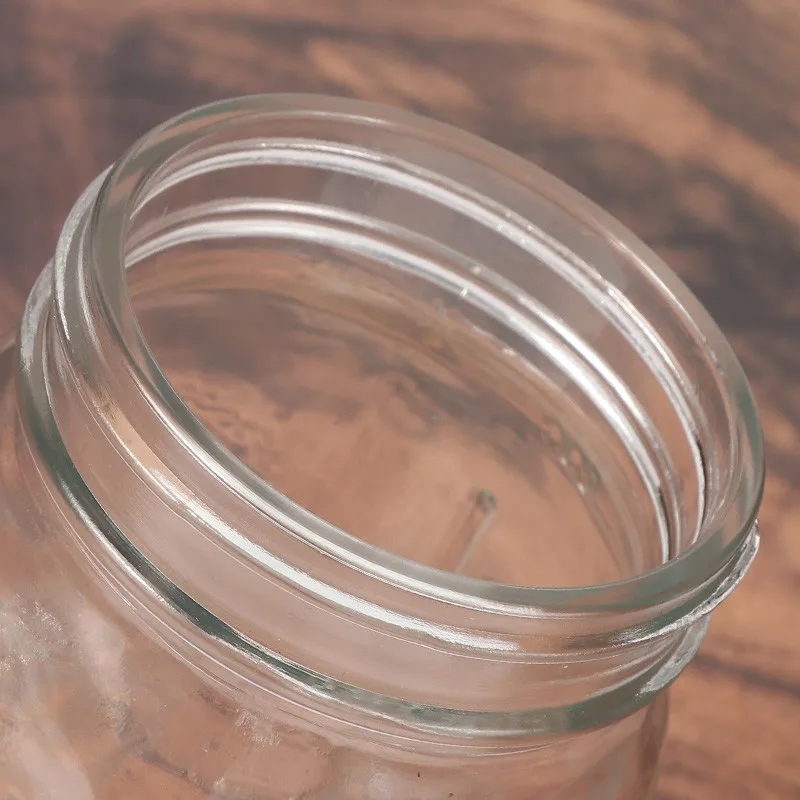 Vintage American Tobacco Carved Thickened Large Capacity Mason Glass Bottle, Cut Tobacco Fragrance Jar, Moisturizing Sealed Bott