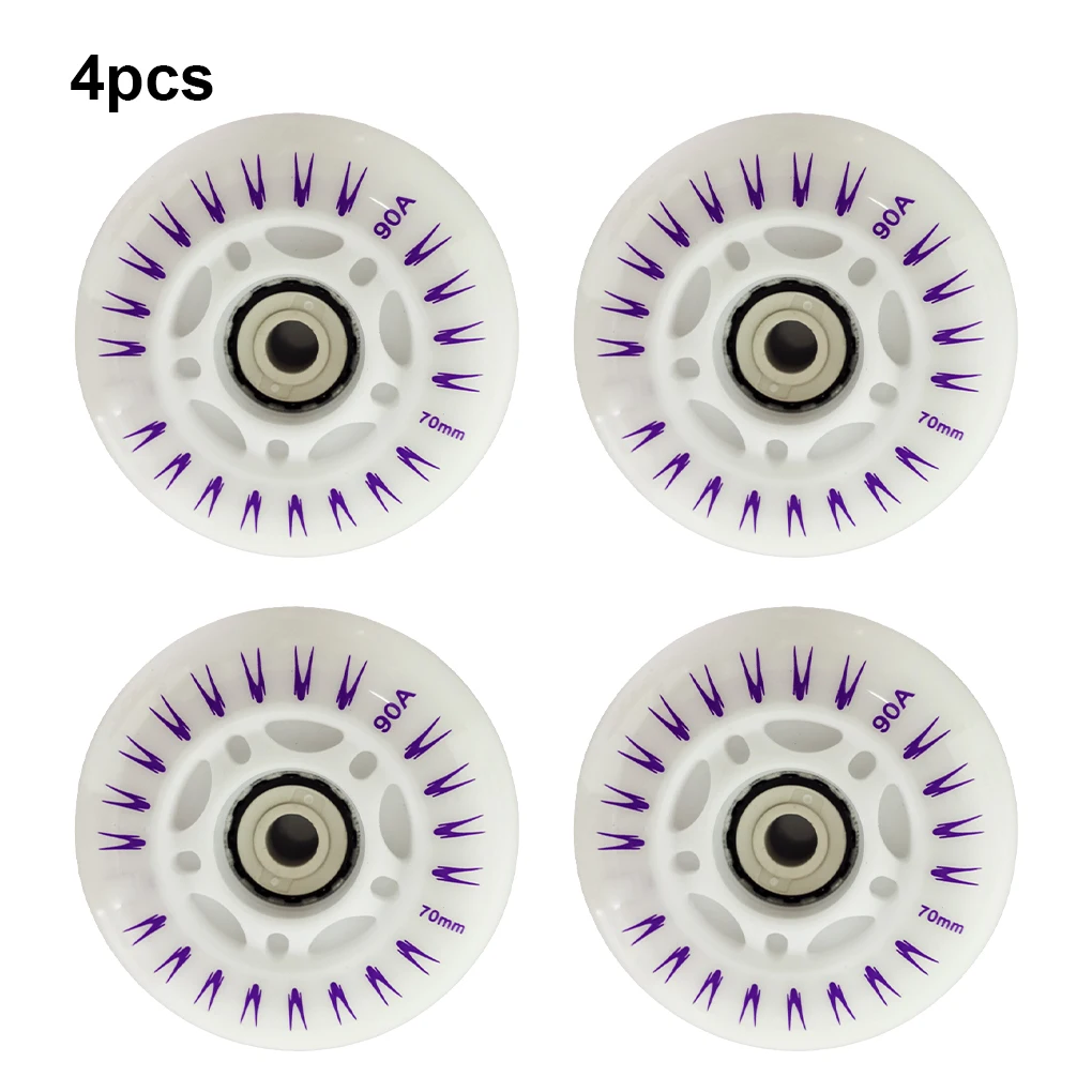 Pack of 4 Rollers Skates Wheels Skating Wheel Replacement Part Set 60mm