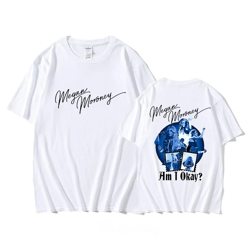 Megan Moroney Am I Okay Album T-Shirt Summer Cotton O-neck Tee-shirt Graphic Printing Gothic Hip Hop Tshirt Ropa Mujer Punk Tees