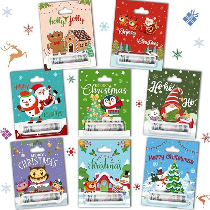 

8 Pack Christmas Money Holder Cards Ornaments for Gifting Cash, Holiday Gifting Money Cards for Kids, Funny Xmas Cash Gift Ideas