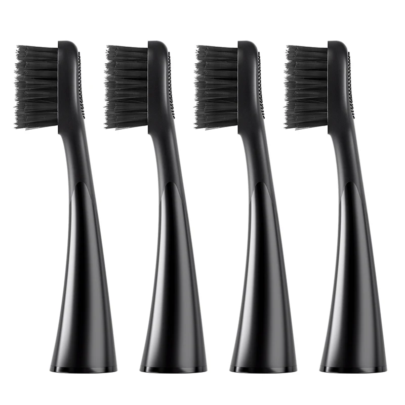 Seago 4pcs/pack Brush Heads Black Red Color Cleaning Deep Tooth Gaps Replacement Brush Head Suitable For SG-540