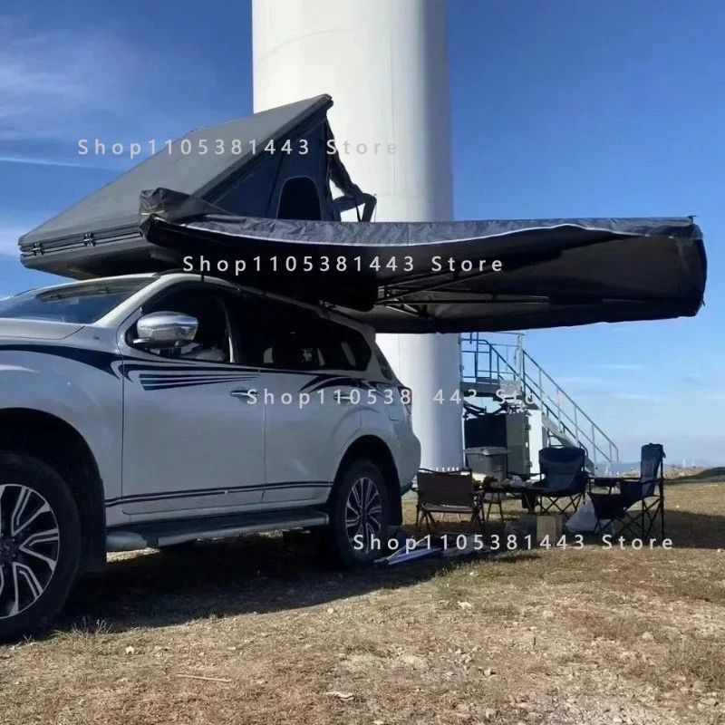 Cus-tom Out-door Camping Freestanding Awning 4x4 Car Roof Side Awning 270 Degree Foxwing Awning