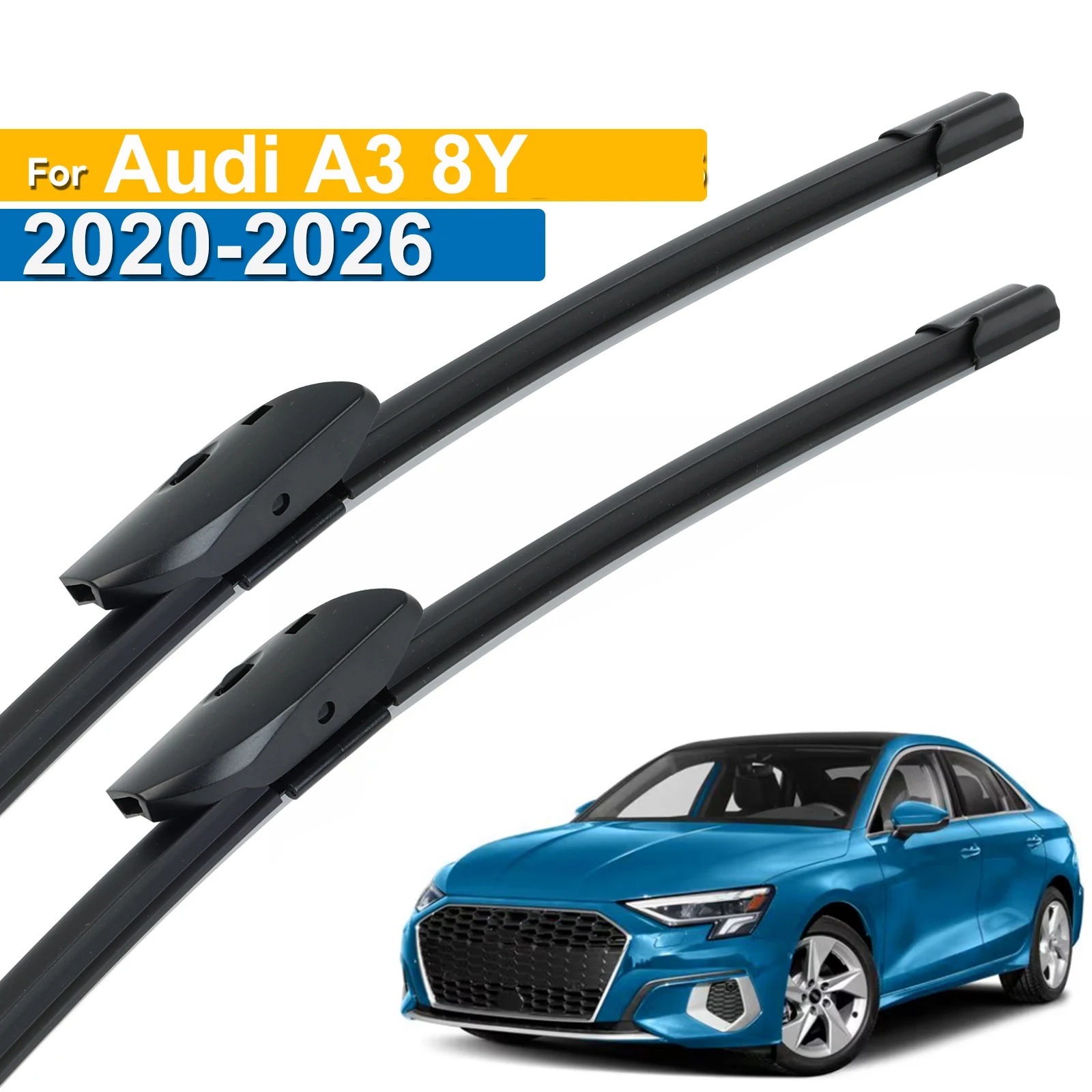 

Erick's Wiper Front Wiper Blades For Audi A3 8Y 2020 - 2026 Windshield Windscreen Clean Window Car Rain Brushes 26"+19"