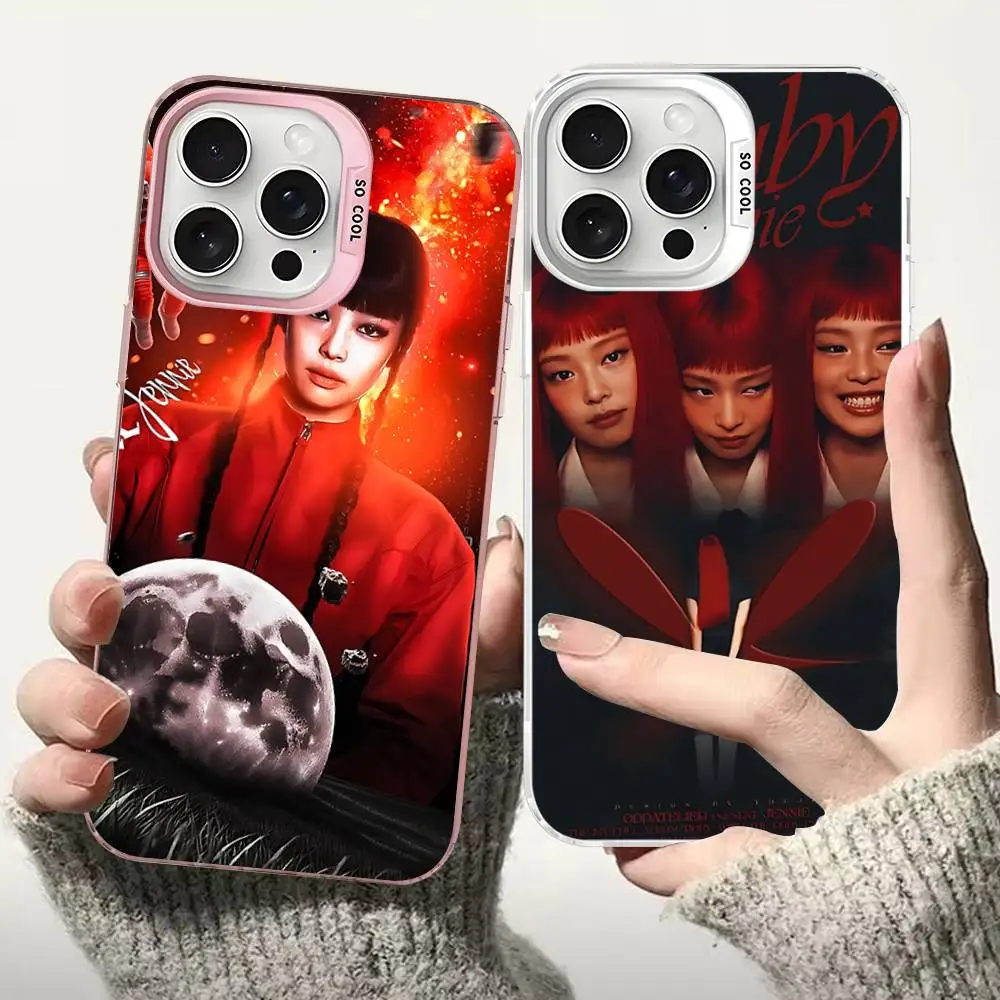 

Album J-JennieS For IPhone 17 Pro Max 17 Air 16 Pro 15 14 13 12 11 Color Matte Protect Phone Case