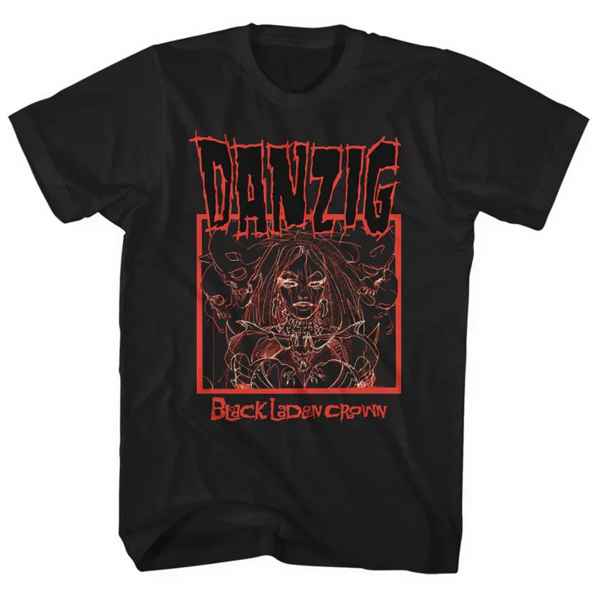 Danzig Black Laden Crown Men T shirt All Sizes S 5XL TA4955