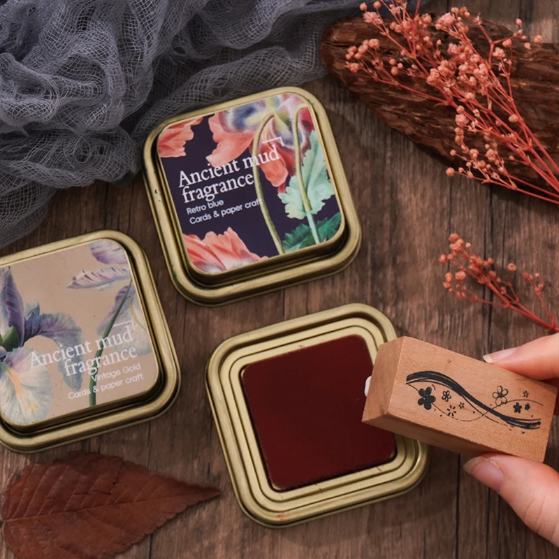 8 أنماط الرجعية القوطية مختمة مخطط اليدوية سجل القصاصات طالب لوازم الذاتي الحبر ختم Inkpad المدرسة الملحقات القرطاسية #4