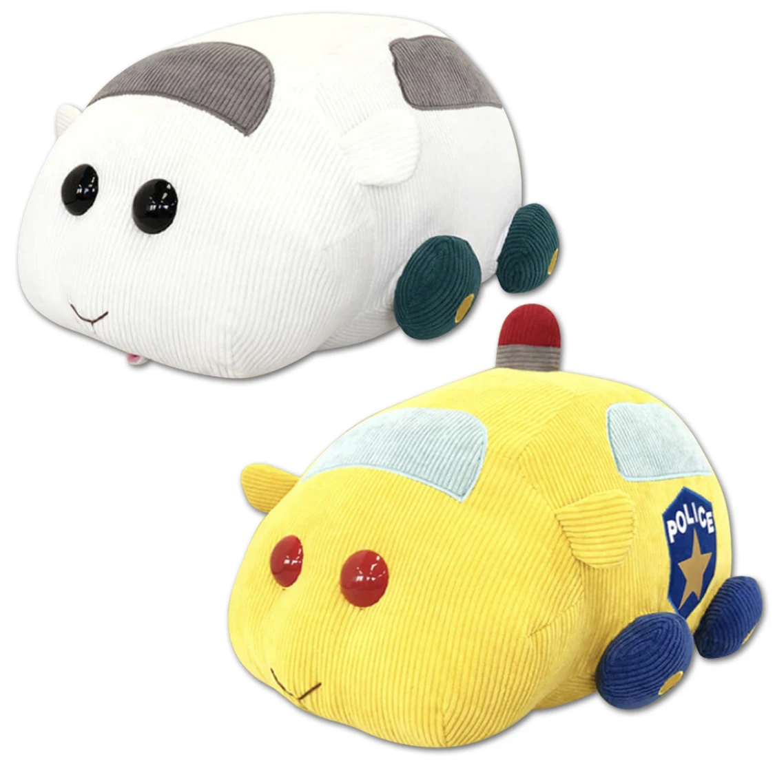 Cute PUI PUI Molcar Shiromo Patomolcar Police Patrol Molker Corduroy Big Plush Stuffed Pillow Cushion Kids Toys Dolls Gifts 45CM