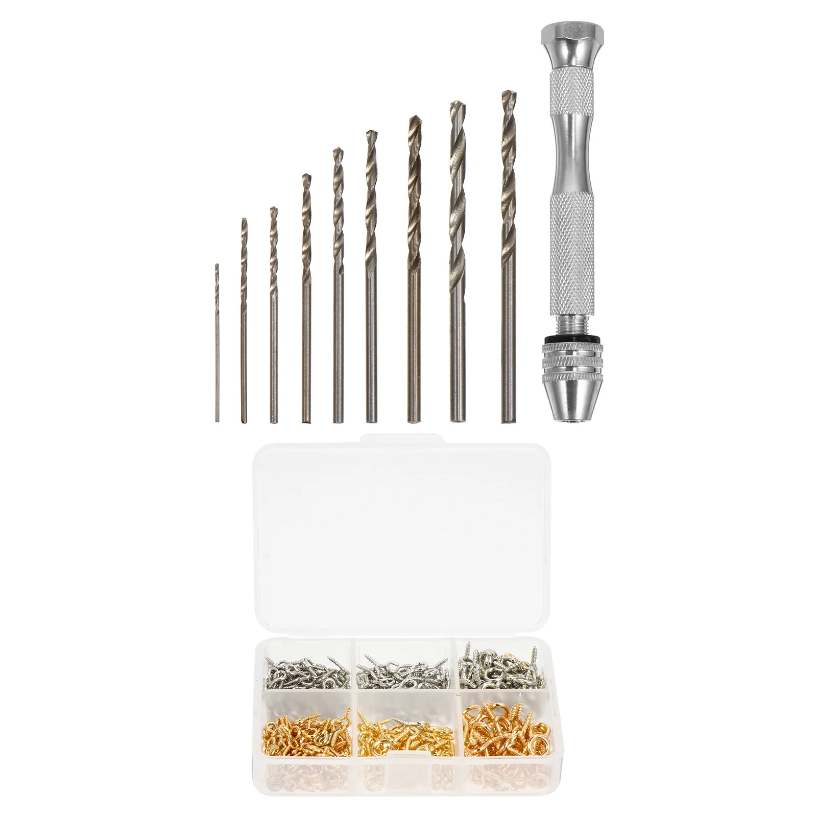 

1 set 1 Set Premium Screw Eye Pin Jewelry Making Threaded Clasp Hooks Non-Fading Water Resistant Diy Tools For Necklaces Anklets