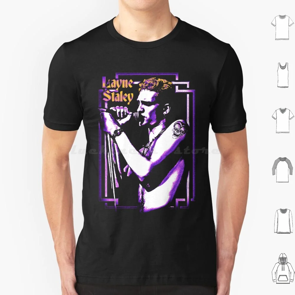 Layne Staley T Shirt Big Size 100% Cotton Layne Staley Alice In Chains Grunge Music Hard Frontman 90s Seattle