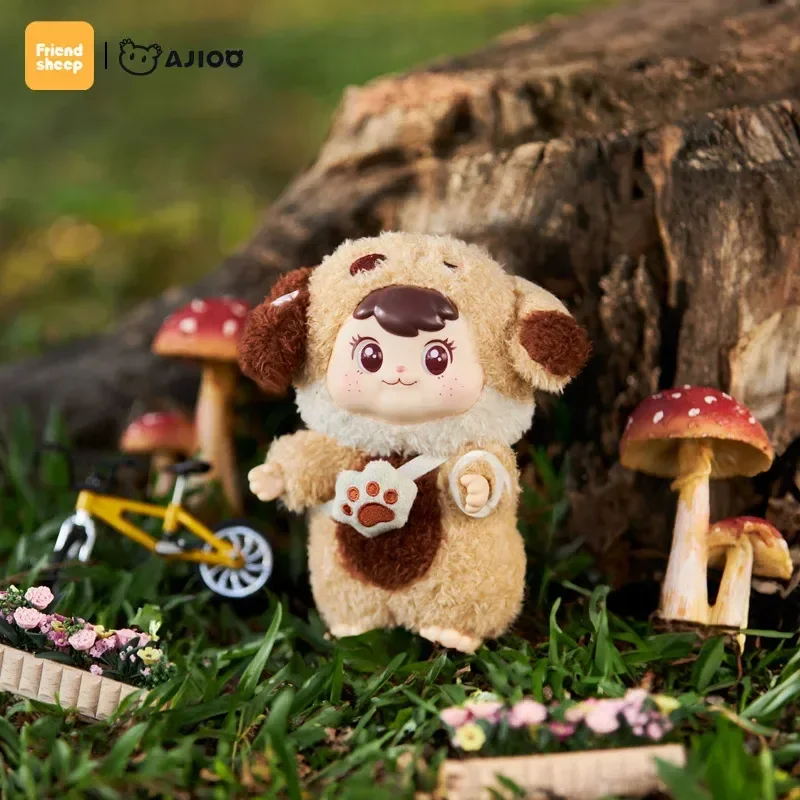 

Bafengte Lamb Ajioo Adventure Cute Friend Series виниловая плюшевая глухая коробка изысканное украшение стола подвеска на рюкзак подарок-сюрприз
