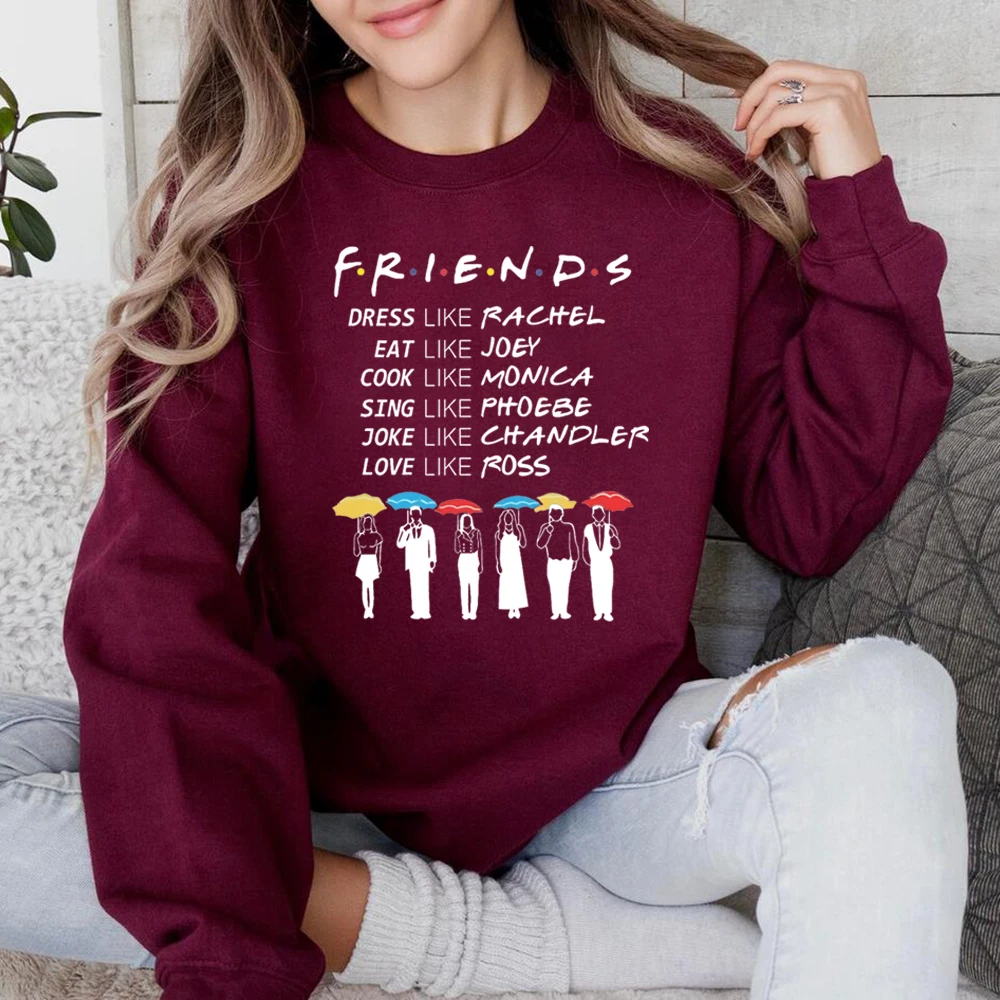 الأصدقاء TV Show Crewneck بلوزات ، يكون مثل هوديي ، هوديي ، سترة ، تشاندلر ، بينغ ، جوي ، الأصدقاء ، البرنامج التلفزيوني