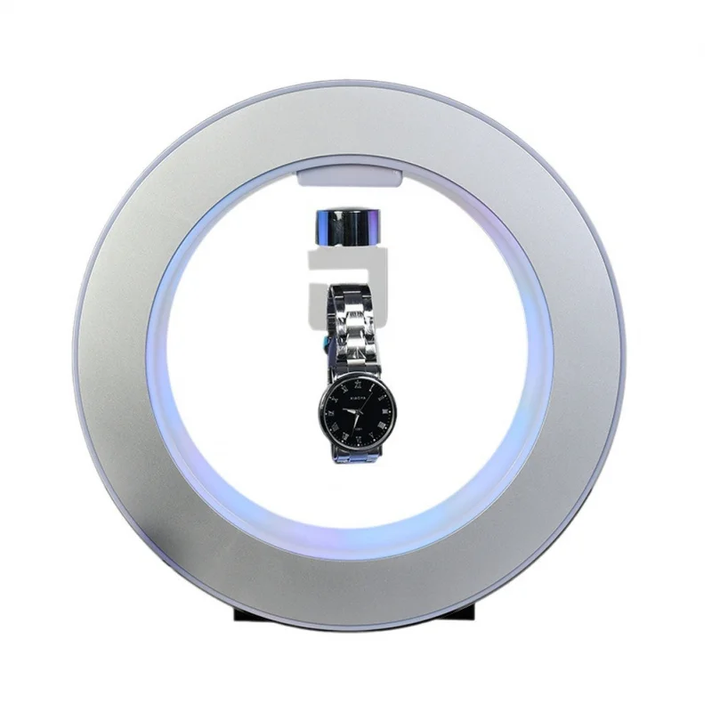 

Горячая новинка 2025: Современная вращающаяся на 360 градусов светящаяся магнитная левитирующая подставка для демонстрации часов в витрине (для физических магазинов)