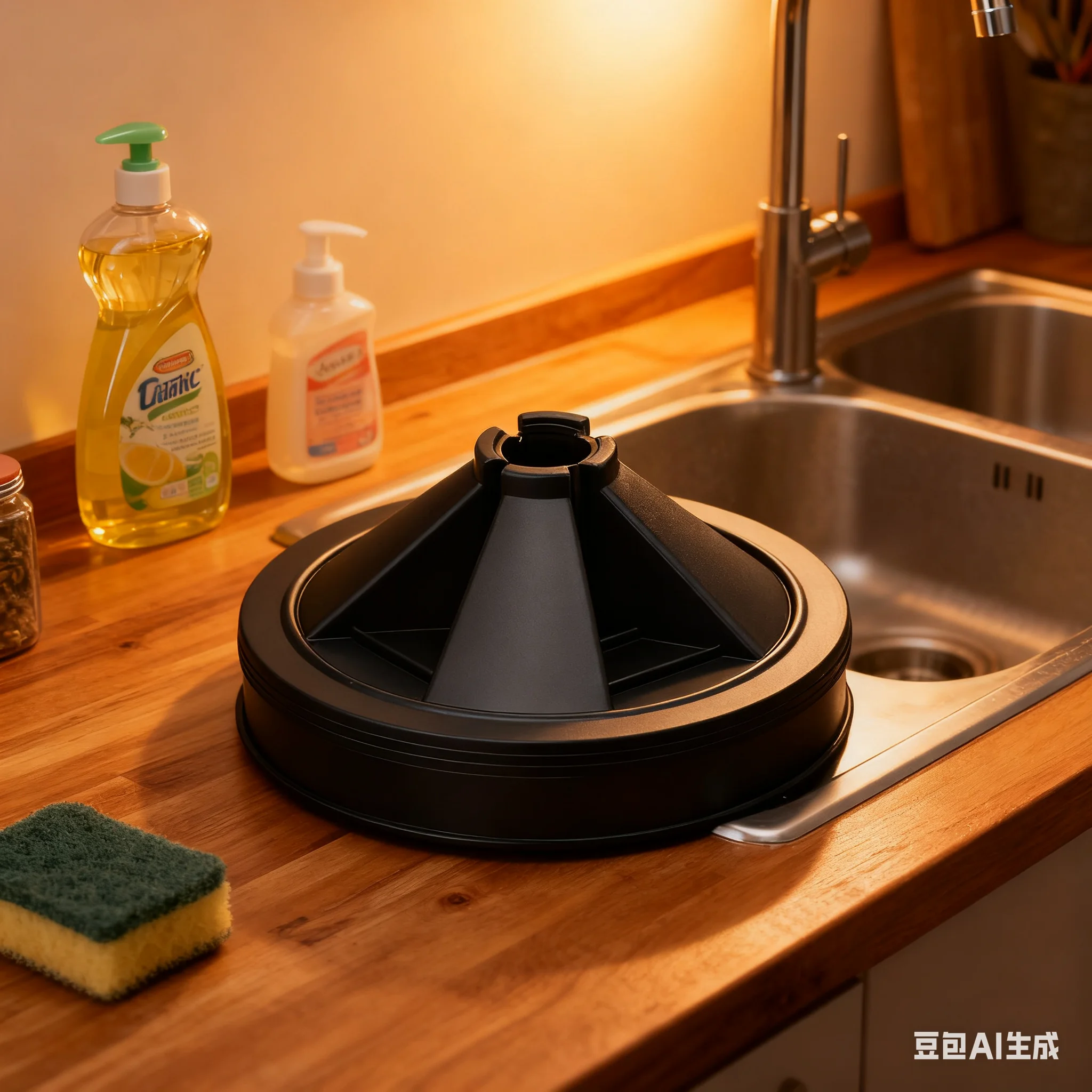 2x Garbage Stopper Ring Cover Disposal Splash Guard  For InSinkErator Rubber Quiet Collar Sink Baffle Reduce Disposer Noise Tool