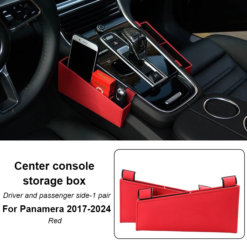 For Porsche Panamera 2017 2018 2019 2020 2021 2022 2023 2024 Car Seat Side Center Console Hanging Storage Box Stowing Tidying