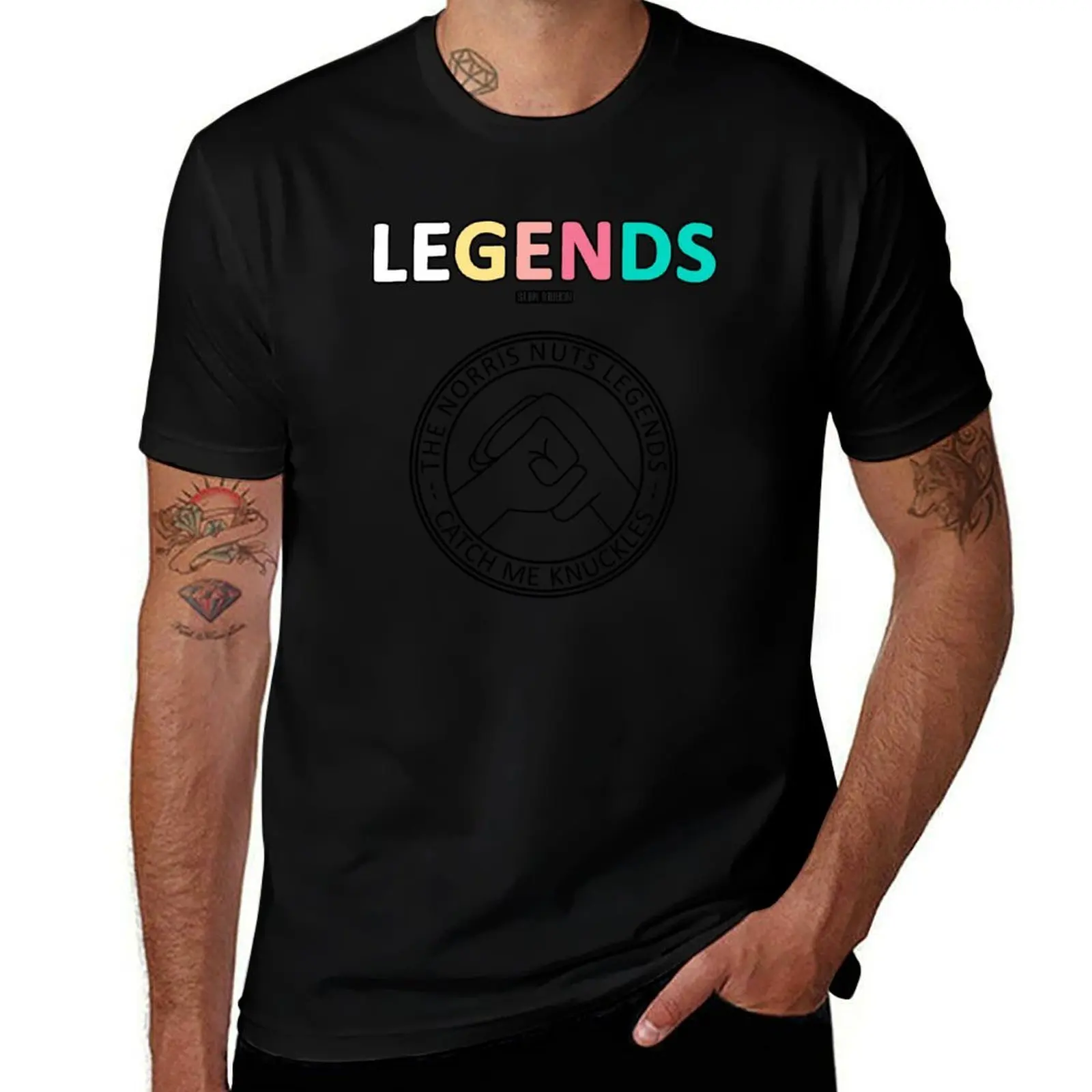 Norris Nuts Legends - Catch Me Knuckles T-Shirt Sun Protective Outdoor Tee Top T-Shirt