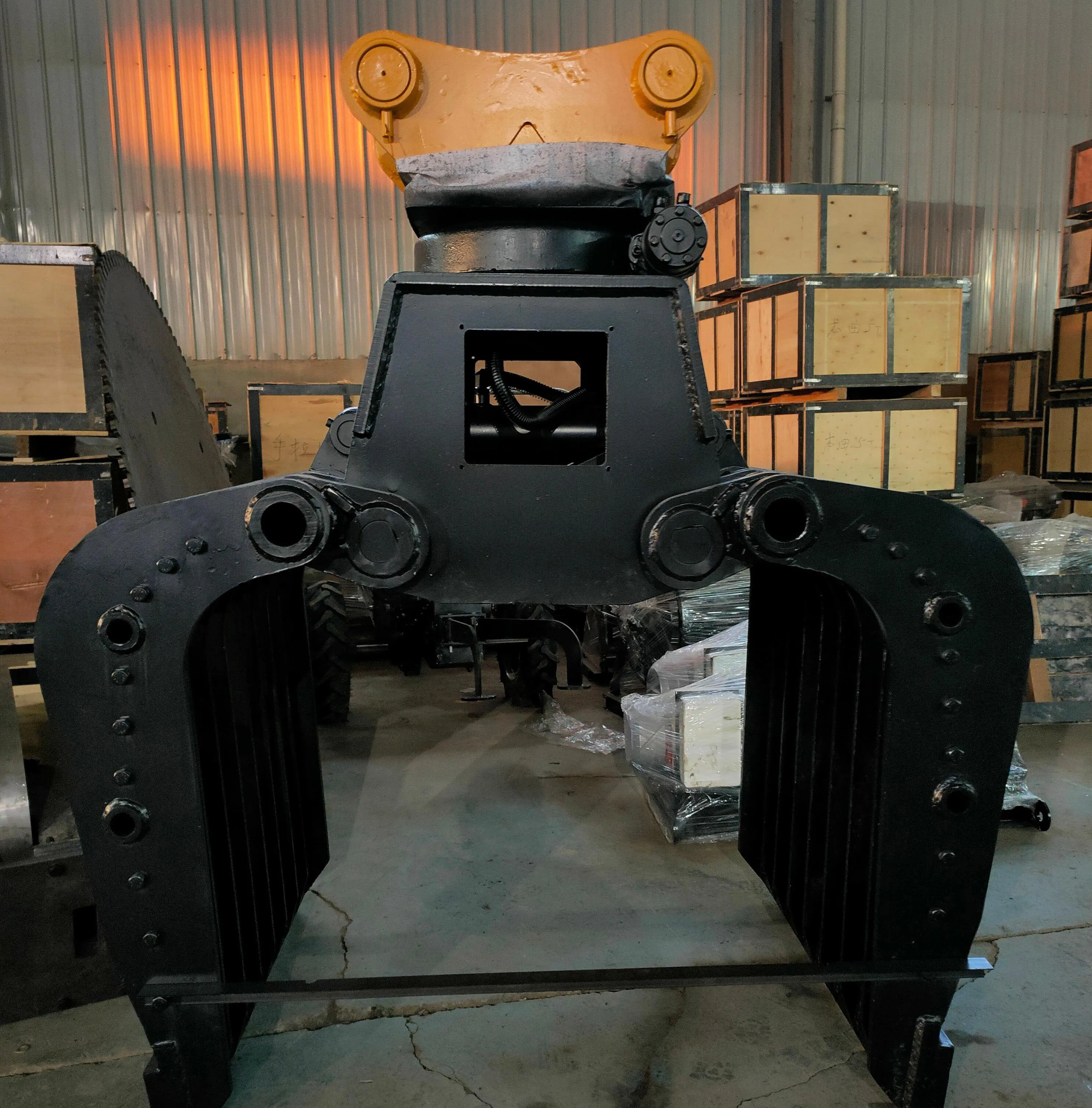 YICHEN Single Double Four Rope Radio Operated Remote Control Clamshell Grab Bucket for Slag Iron Powder