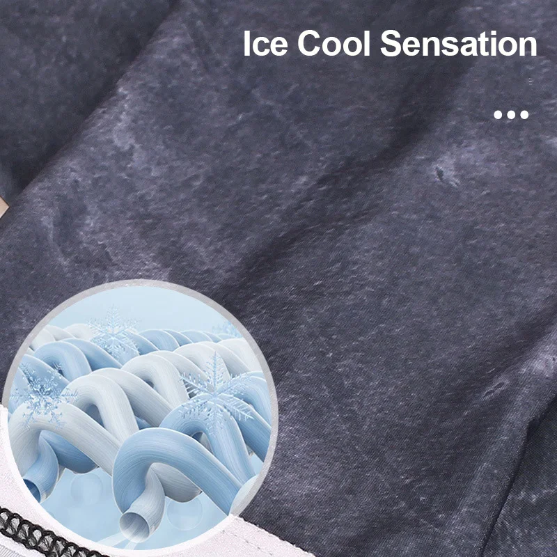 Cooling Arm Sleeves Men Cycling Ice Silk Sun Protection Fishing Summer Oversleeve Breathable Hiking Driving Arm Covers Sports view 4