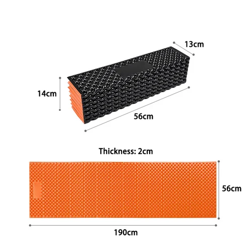 Imagen 2 del producto Colchoneta de Espuma para Dormir Ligera de 330 g, Colchoneta Plegable Portátil para Acampar, Aislante y Resistente a la Humedad para Senderismo y Excursionismo