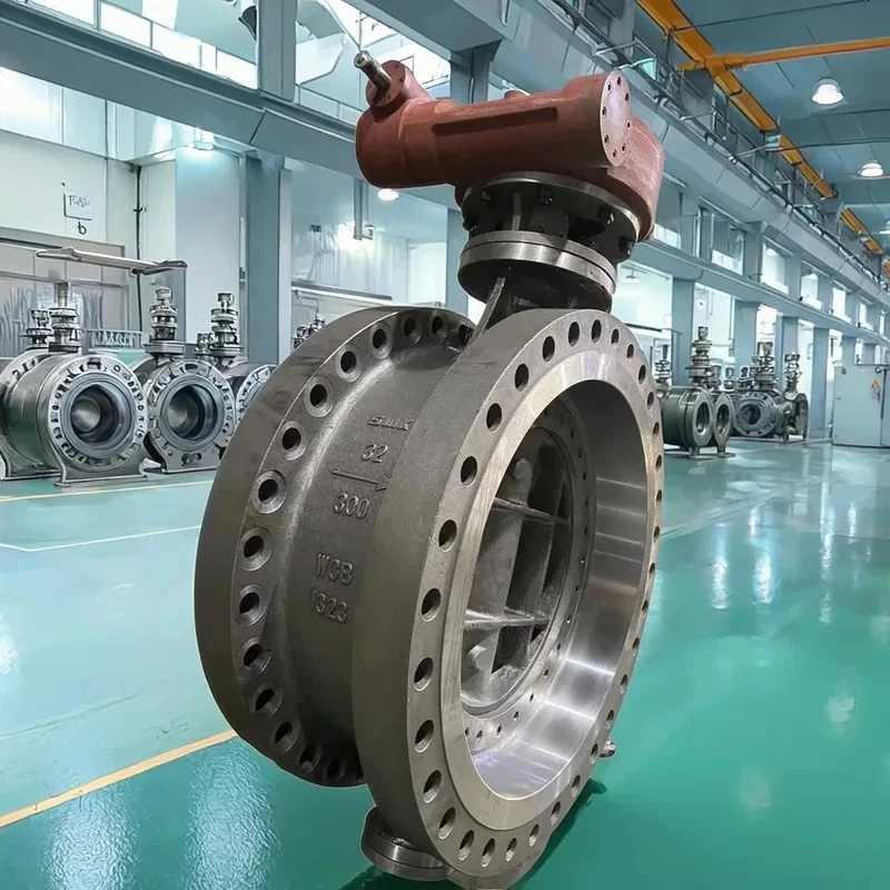 Triple Eccentric Cast Steel Disc Buttely Hard Seal Flange Butt Weld with Manual Gear Pneumatic Actuator