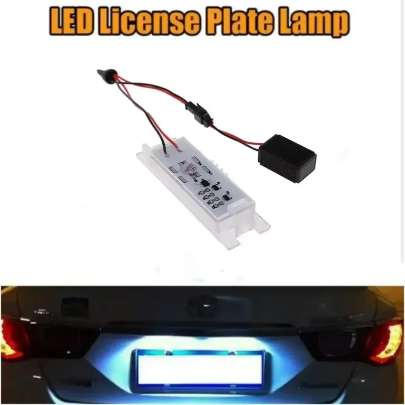 2 قطعة الأبيض لوحة ترخيص مُضاء ل فوكسهول أسترا H زافيرا B كورسا D إنسيجنيا فيات غراندي بونتو فان ماريا عطلة نهاية الأسبوع سيارة الخفيفة