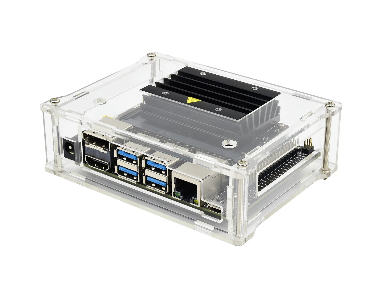 

Waveshare Clear Acrylic Case (Type A) for Jetson Nano 4GB - Transparent, Dust-Resistant, B01 Model