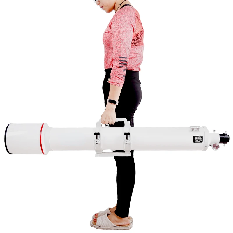 Telescópio Astronômico com Engrenagem Focadora de Duas Polegadas, Eliminar Cromática, Óptica, Óptica, 127/1200