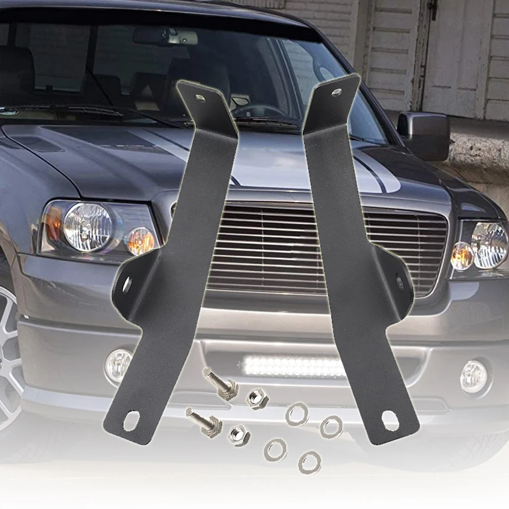 20 Inch LED Light Bar Hidden Bumper Mounting Bracket  For Ford F-150 2006-2008 Hidden Bumper Light Bar Mount  Brackets