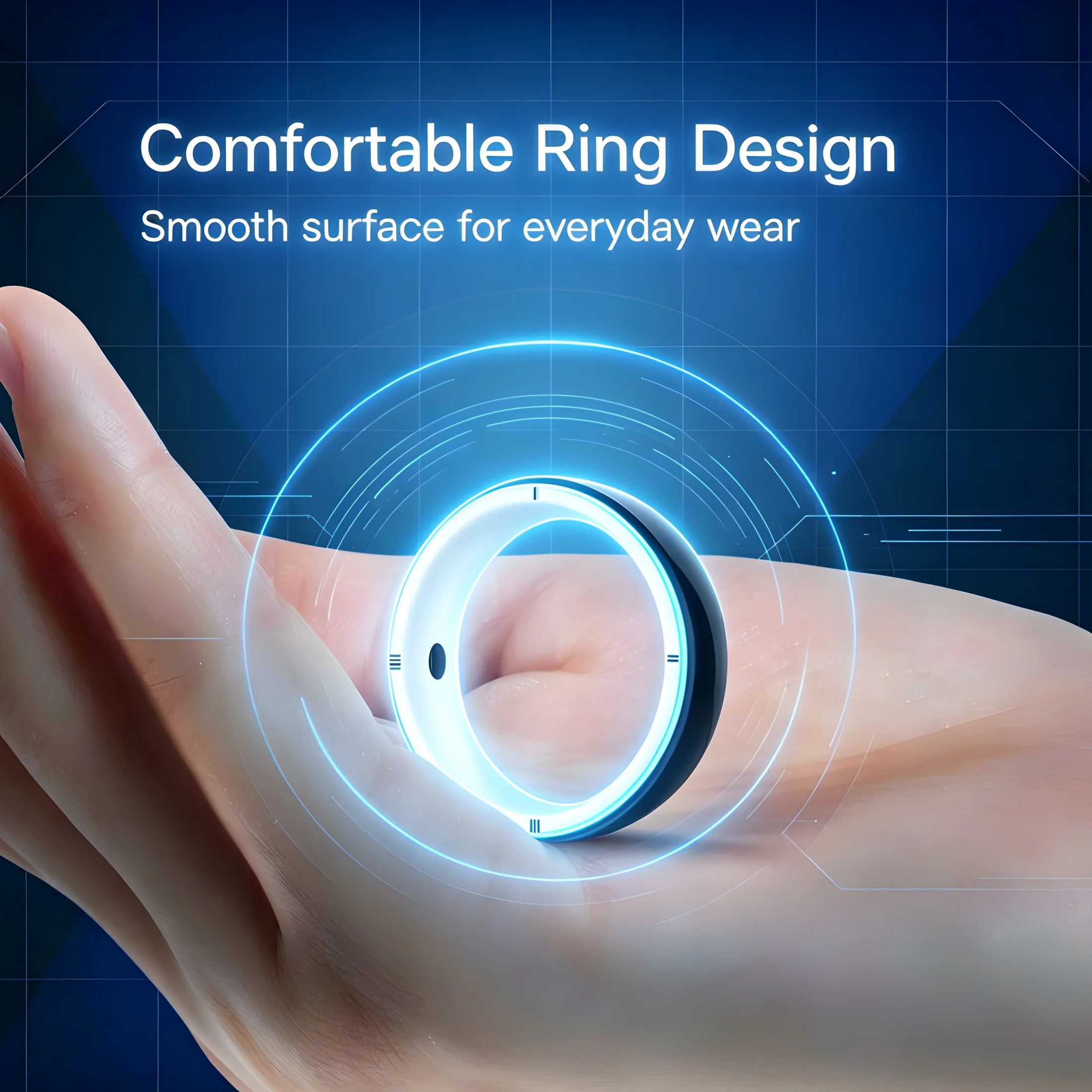 Passive NFC Wearable Smart Ring Tag for Access Control Smart Home Office Elevator Parking Social Info Sharing