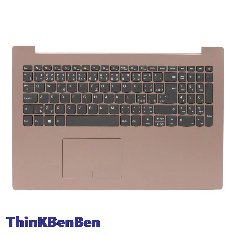 

CZ Czech Keyboard Coral Red Upper Case Palmrest Shell Cover For Lenovo ideapad 320 15 AST IAP ABR ISK IKB 5CB0N86482