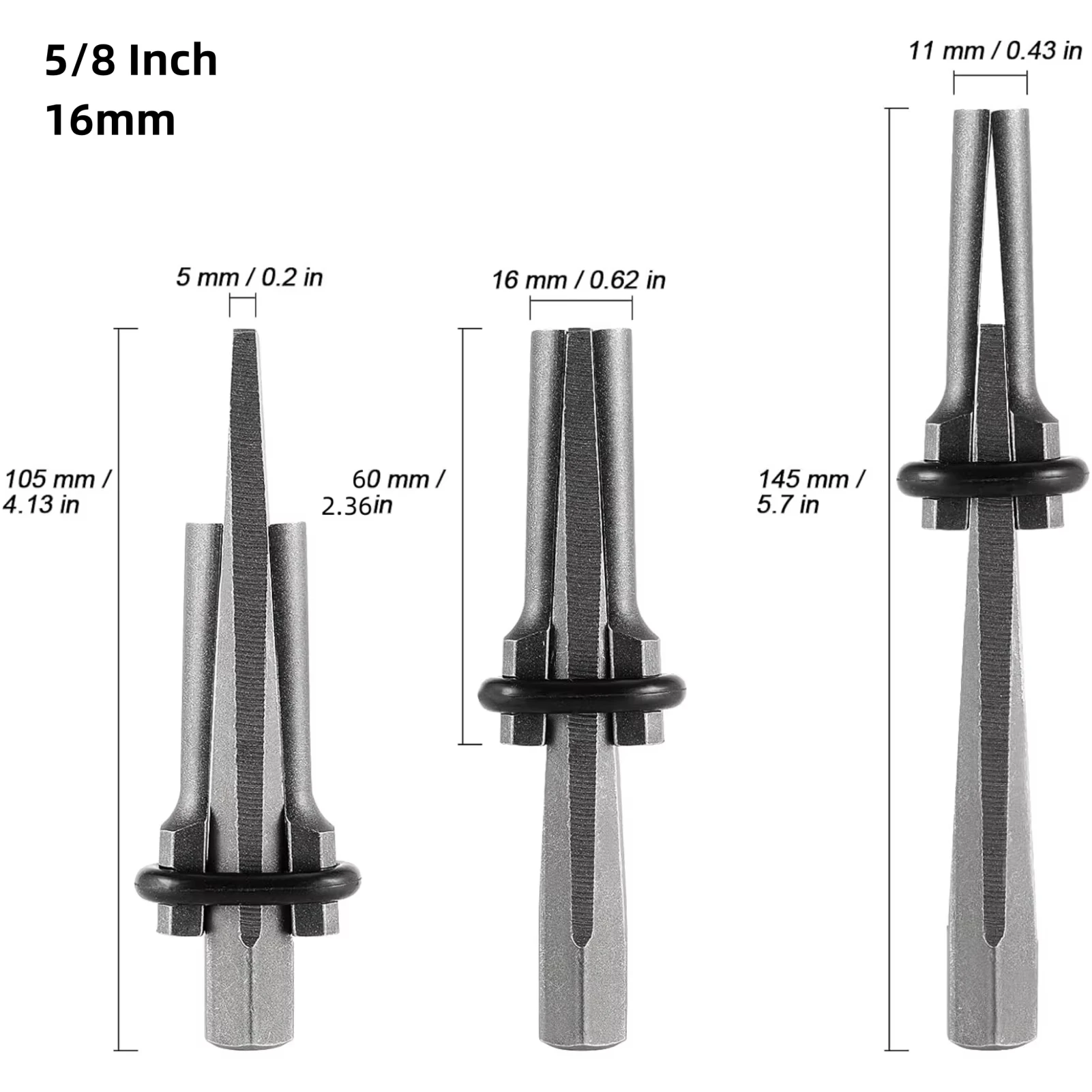 5er-Pack Steinspalter, 5/8 Zoll Keil- und Abstandshalter-Set, Steinspalter aus Kohlenstoffstahl, Werkstattausrüstung, Elektrowerkzeuge, Bohrer