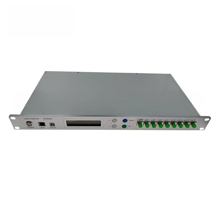 1xN U Rack, Optical Switch 1X8 Fiber Optical Switch Equipment, Mechanical