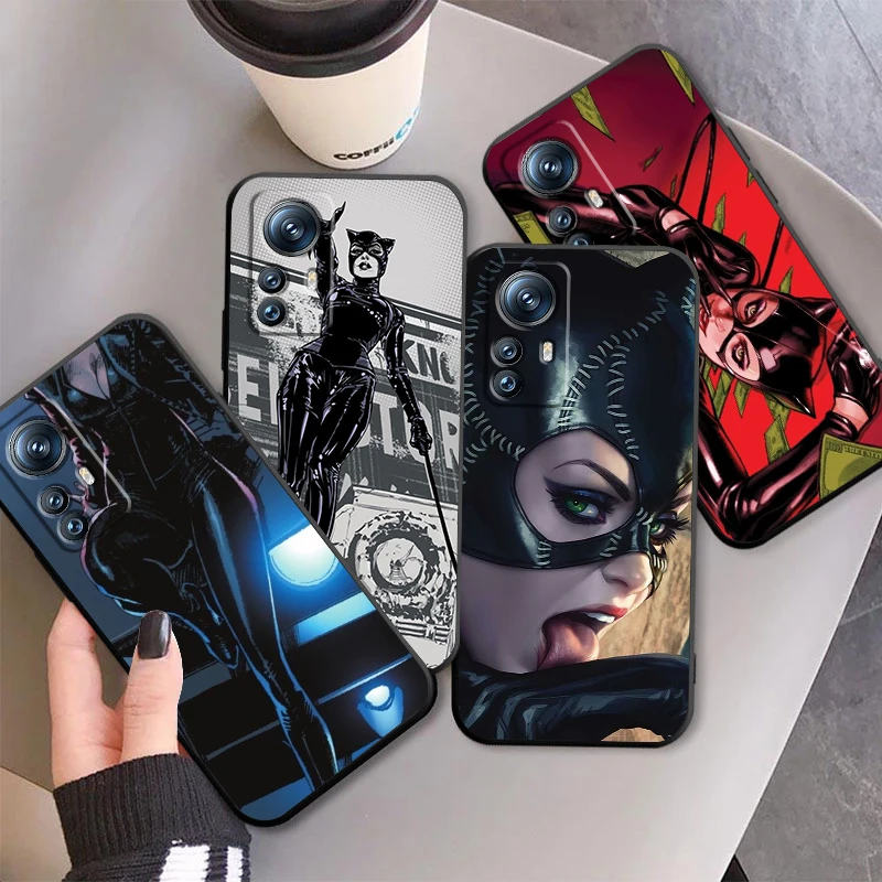 Film C-Catwoman Sexy For Xiaomi Mi 14 13T 13 12T 12 11T 11i 11 10T 10 Pro Lite Ultra 5G Black Back Phone Case